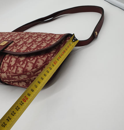 Dior monogram vintage denim crossbody bag