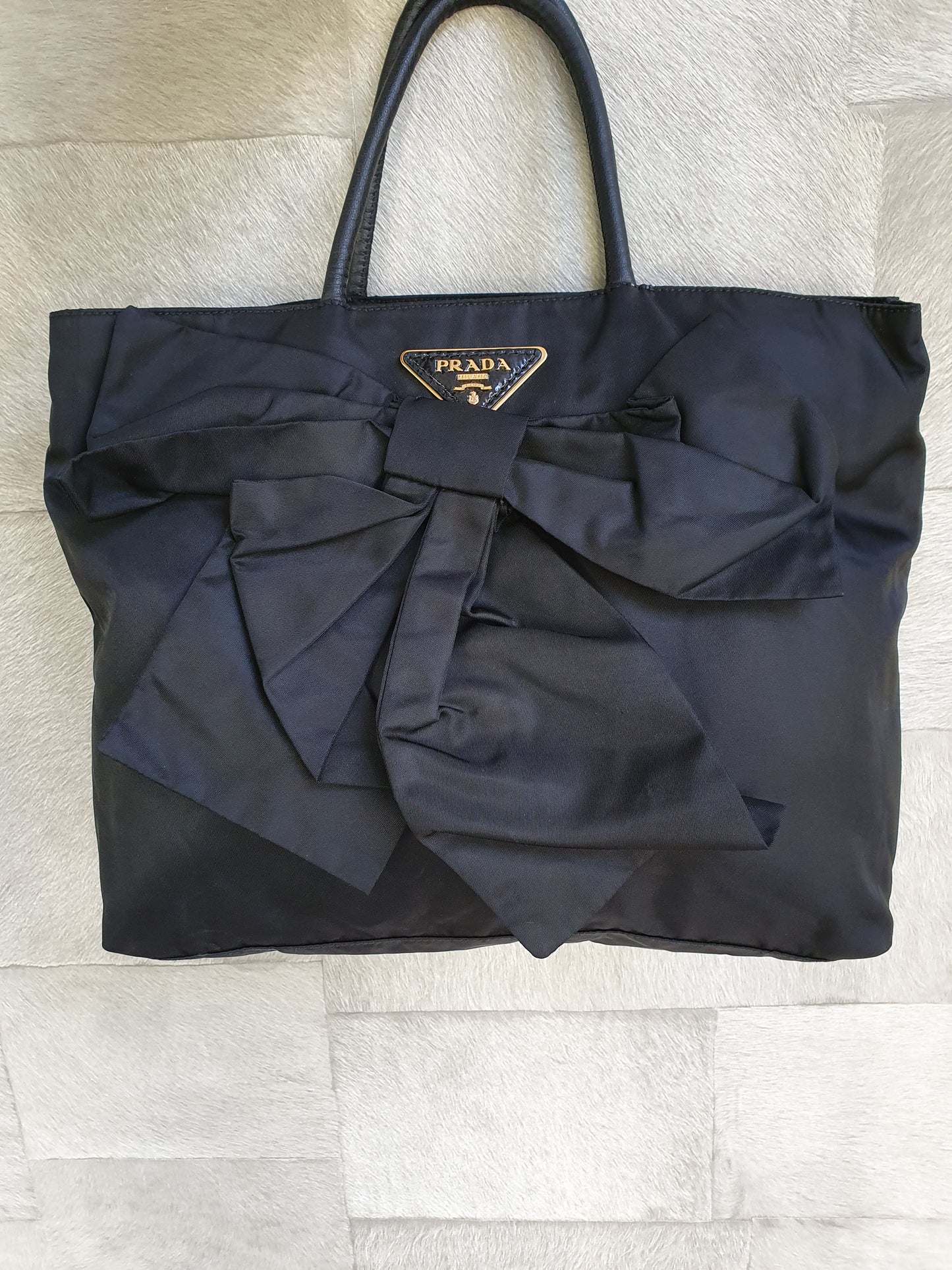 Prada bow shoulder bag