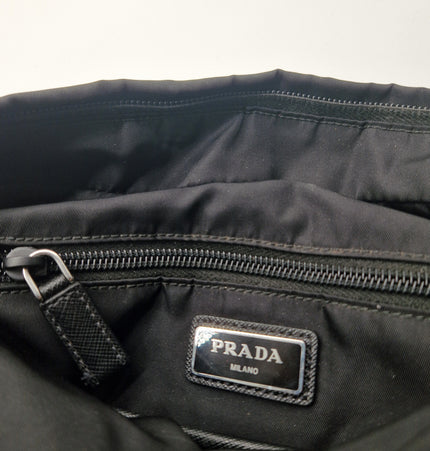 Prada cloth messenger bag