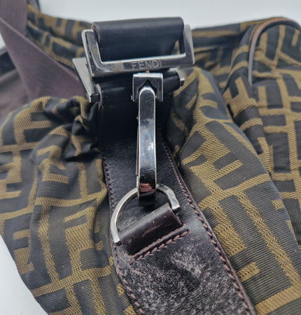 Fendi cloth shoulder bag