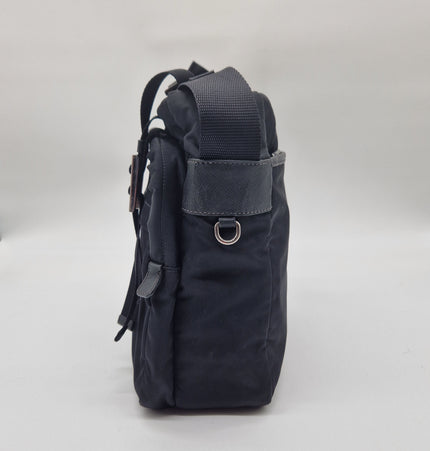 Prada cloth messenger bag