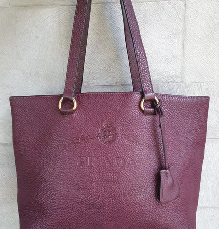 Prada leather shoulder bag