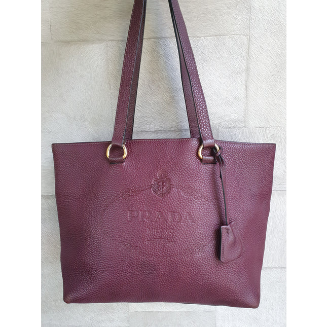 Prada leather shoulder bag