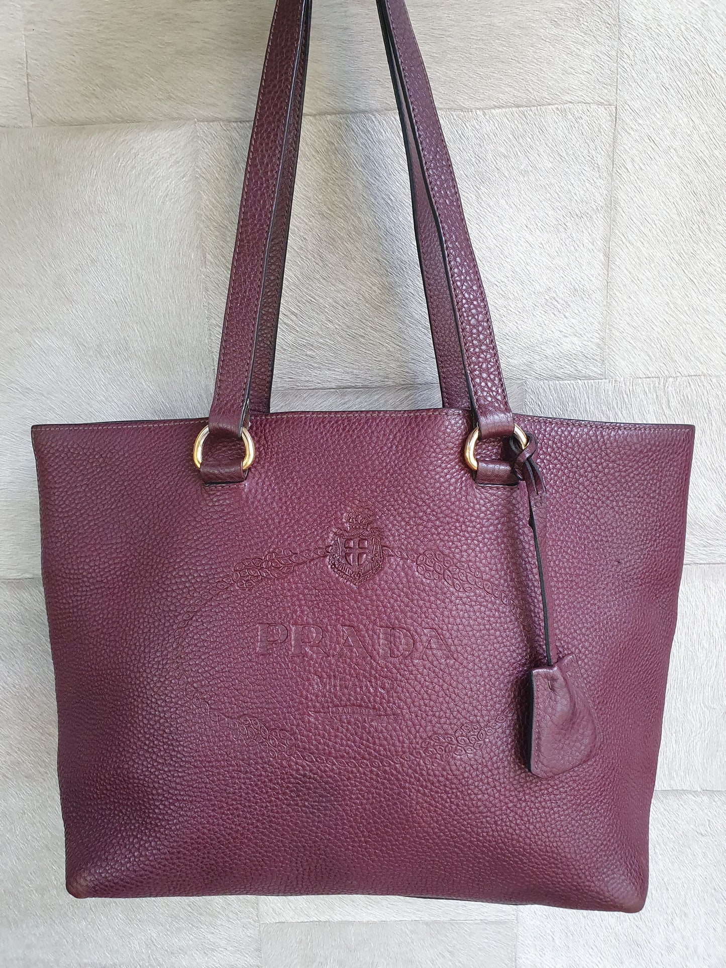 Prada leather shoulder bag