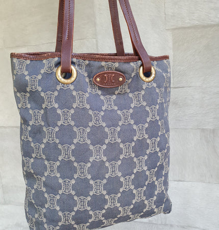 Sac bandoulière en denim Céline