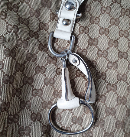 Gucci monogram shoulder tote