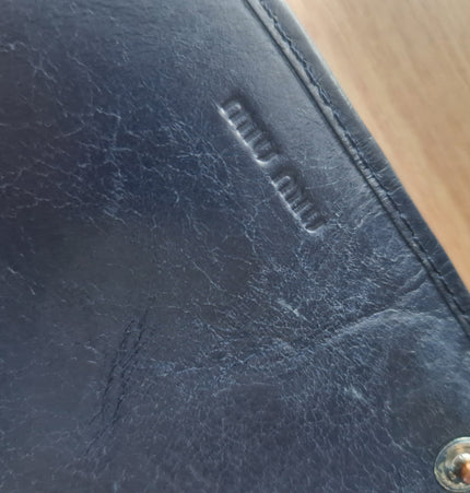 Miu miu studded pearls crossbody bag