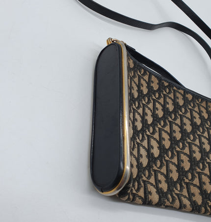 Dior vintage monogram denim crossbody bag