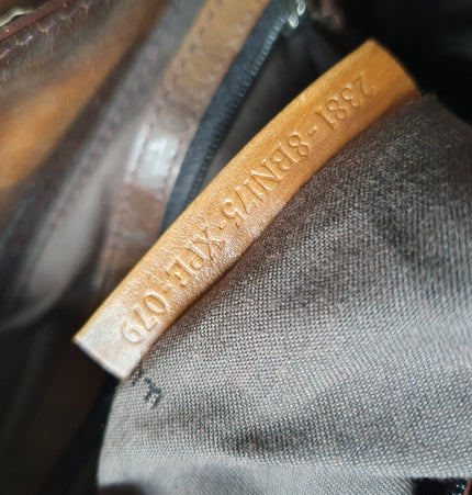 Fendi exotic leather patches shoulder bag