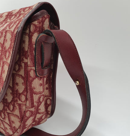 Dior monogram vintage denim crossbody bag