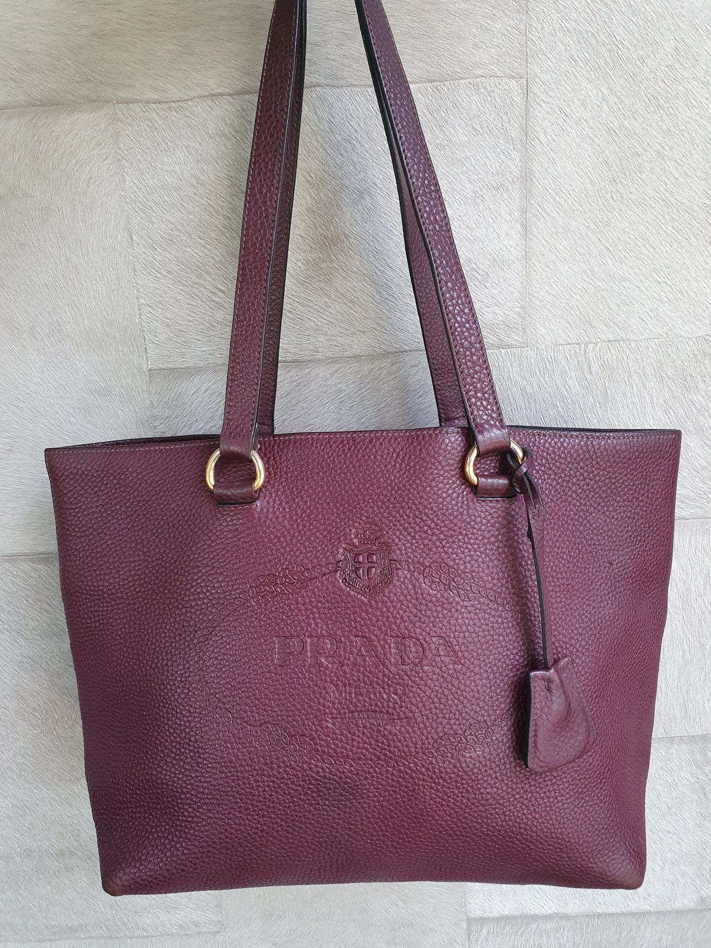 Prada leather shoulder bag