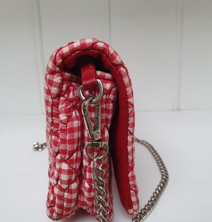 Miu miu crystal striped crossbody bag