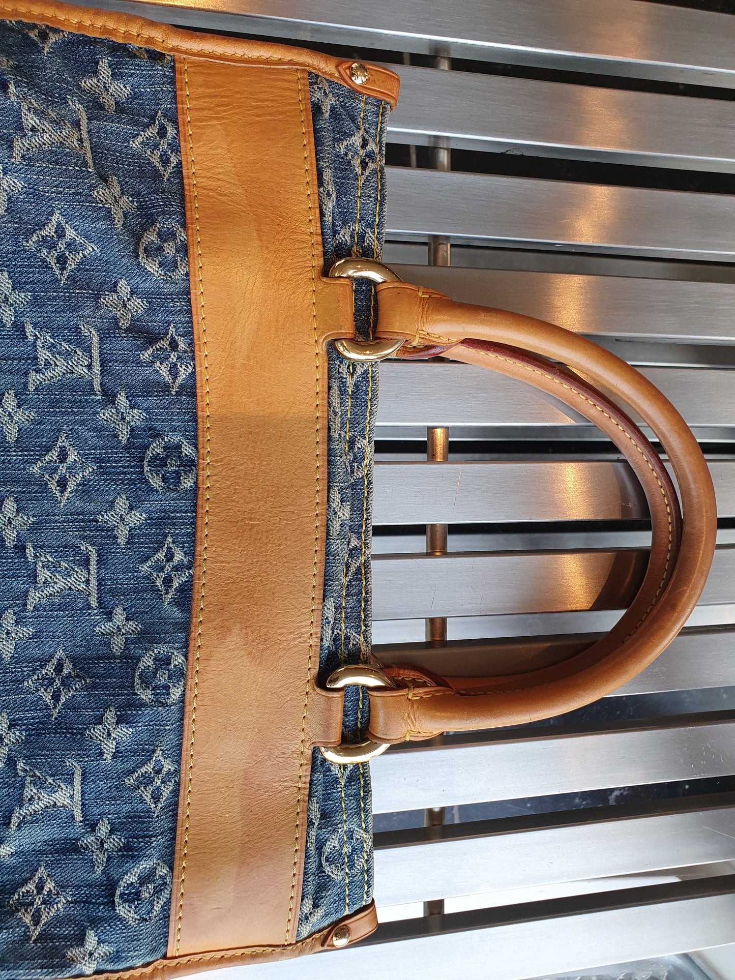 Louis vuitton denim handbag