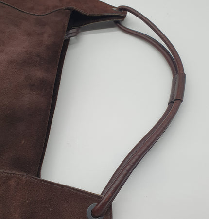 Gucci suede shoulder bag