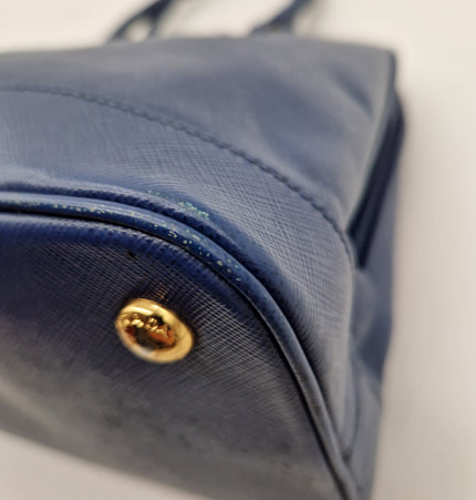 Prada saffiano top zipper handbag