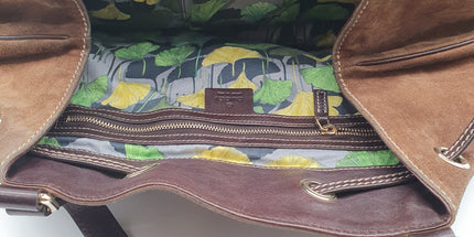 Gucci suede shoulder bag