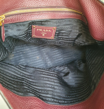 Prada leather shoulder bag