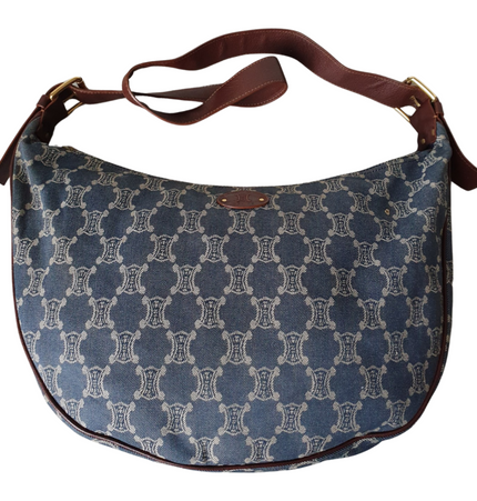 Celine triomphe large macadam crossbody bag