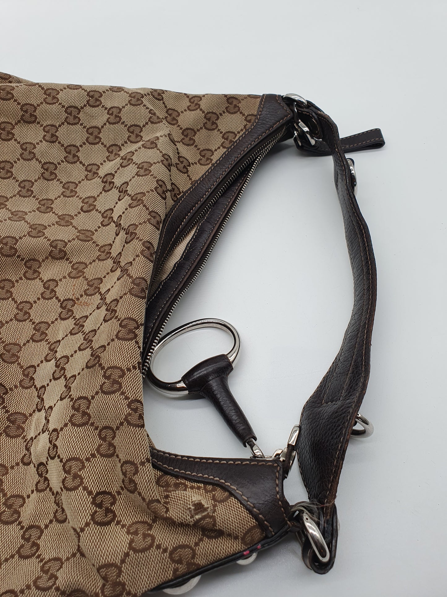 Gucci horse bit shoulder bag