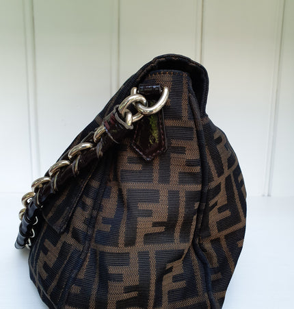 Fendi Zucca FF large shoulder bag