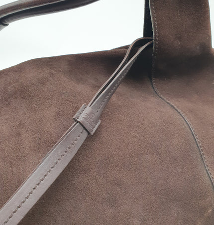 Gucci suede shoulder bag