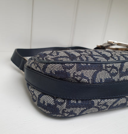 Dior Schultertasche aus Sattel-Denim