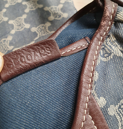 Sac bandoulière en denim Céline