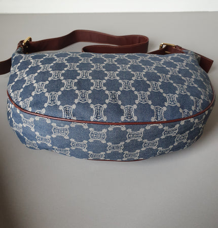 Celine triomphe large macadam crossbody bag