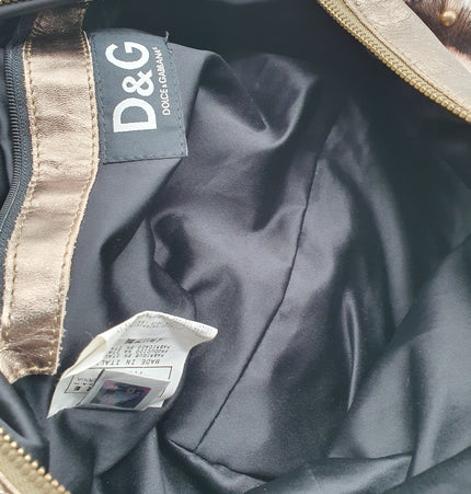 Dolce and gabbana fur shoulder bag