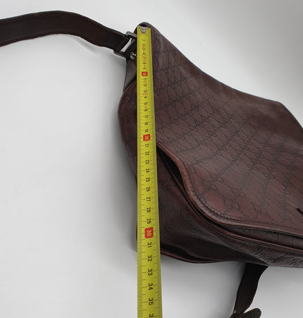 Gucci leather messenger bag