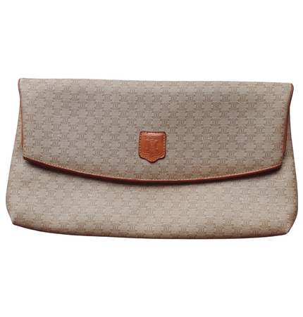 Celine vintage triomphe clutch bag