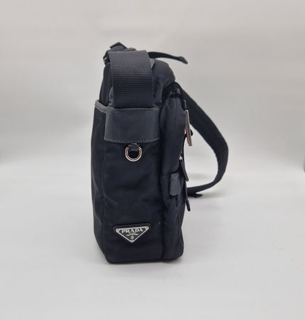 Prada cloth messenger bag