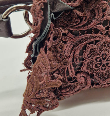 Prada lace shoulder bag