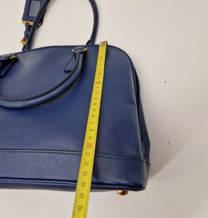 Prada saffiano top zipper handbag