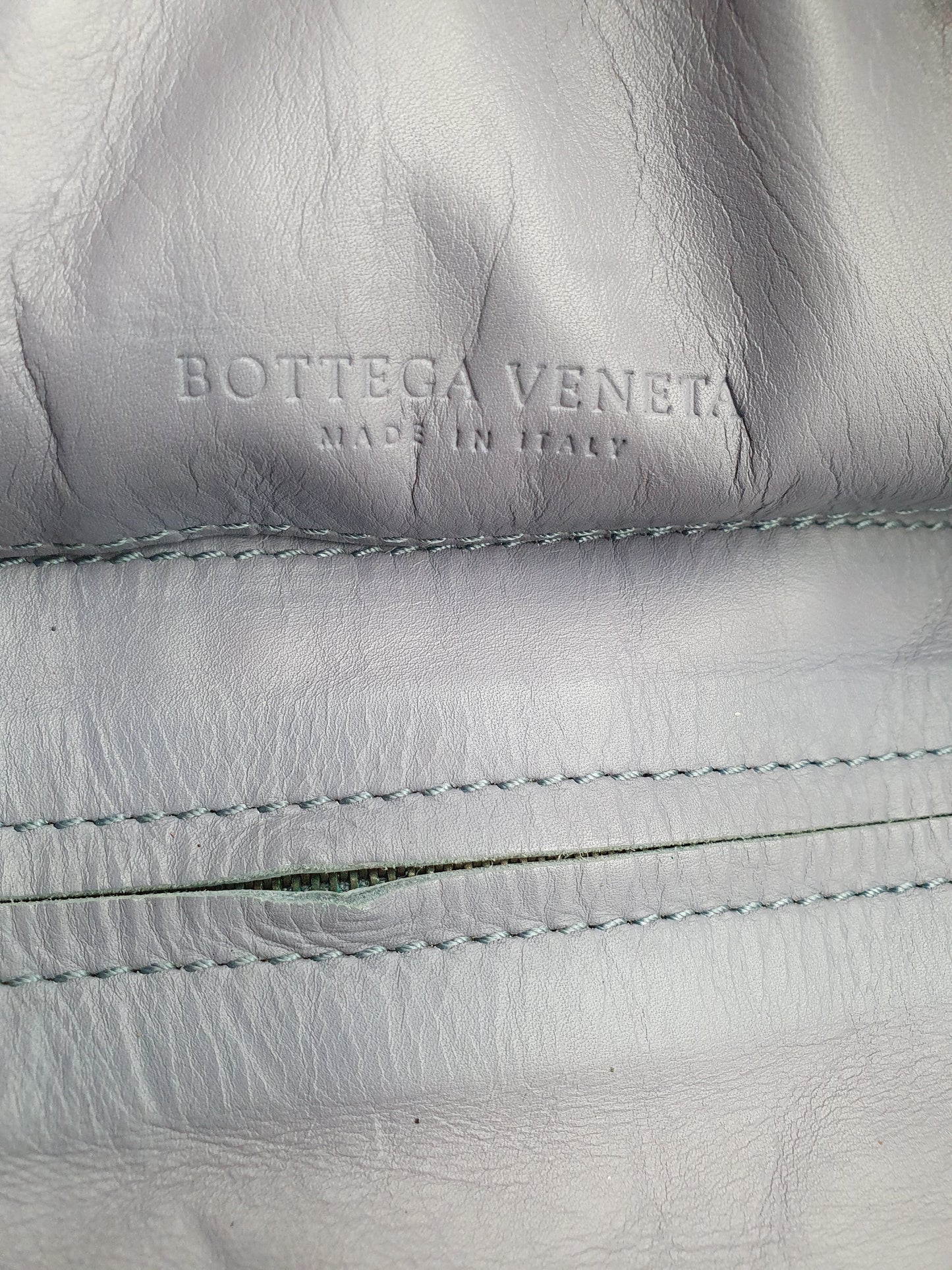 Bottega veneta leather messenger bag