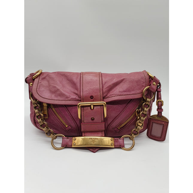 Prada leather shoulder bag