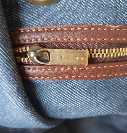 Celine triomphe macadam cloth tote