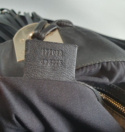 Gucci Indy cloth bag with tassle