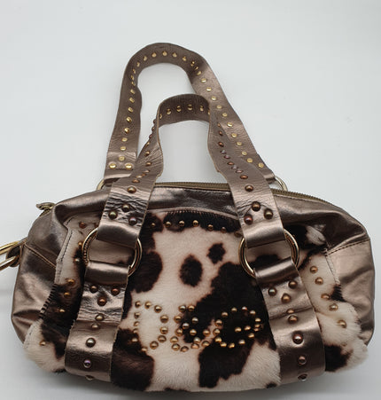 Dolce and gabbana fur shoulder bag