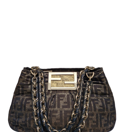Fendi Mia cloth shoulder bag
