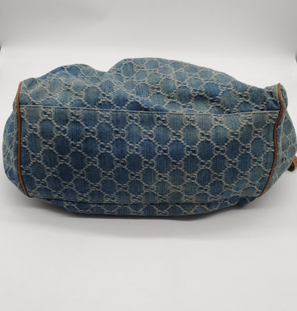 Gucci sukey denim shoulder bag