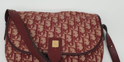 Dior monogram vintage denim crossbody bag