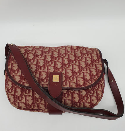 Dior monogram vintage denim crossbody bag