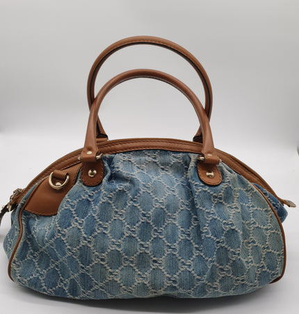 Gucci sukey denim shoulder bag