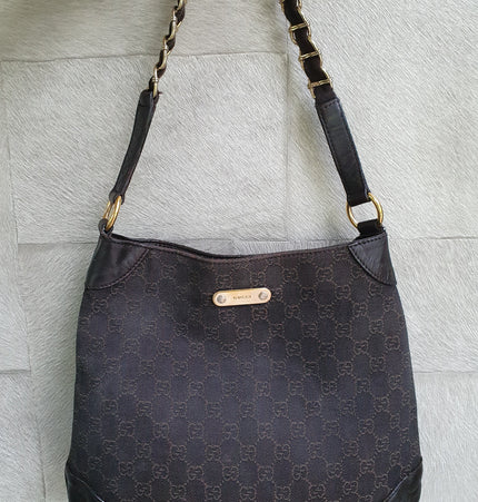 Gucci shoulder cloth bag