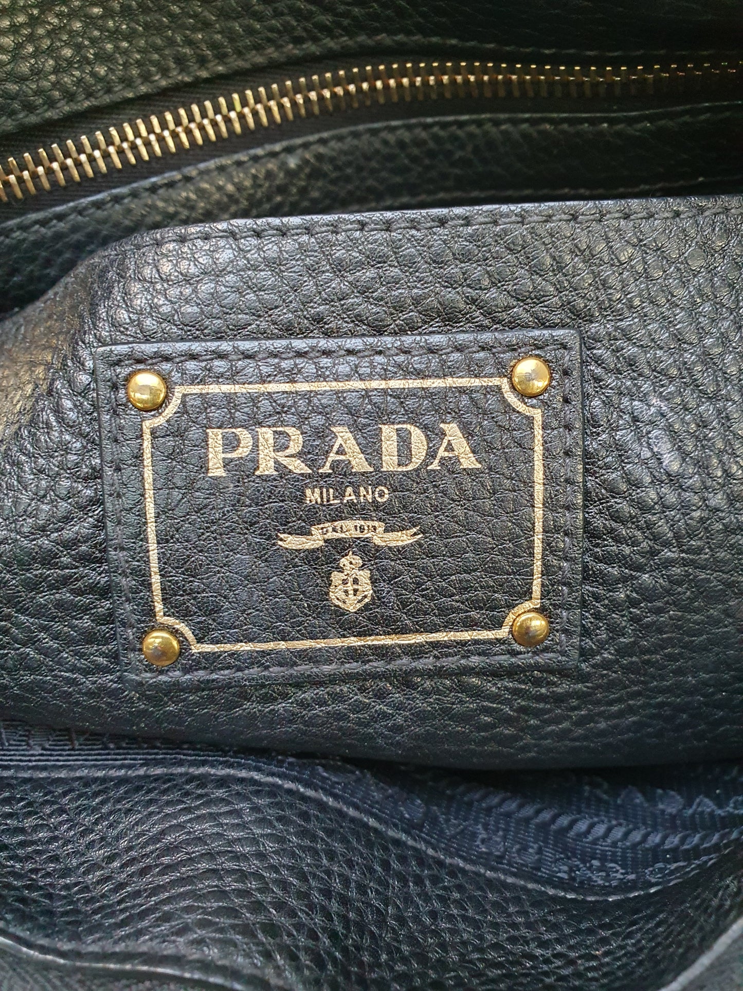 Prada leather handbag