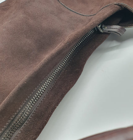 Gucci suede shoulder bag