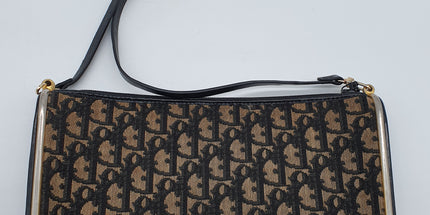 Dior vintage monogram denim crossbody bag