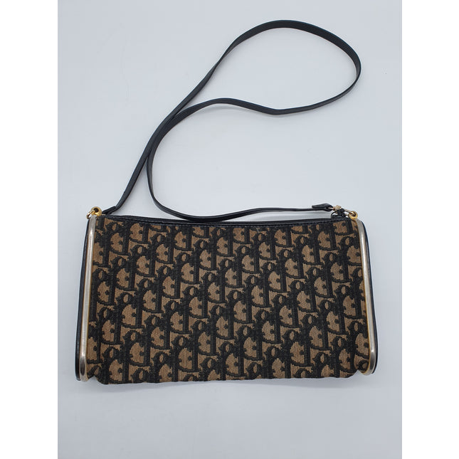 Dior vintage monogram denim crossbody bag