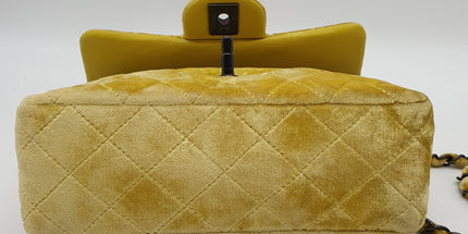 Chanel  classique/timeless velvet crossbody bag